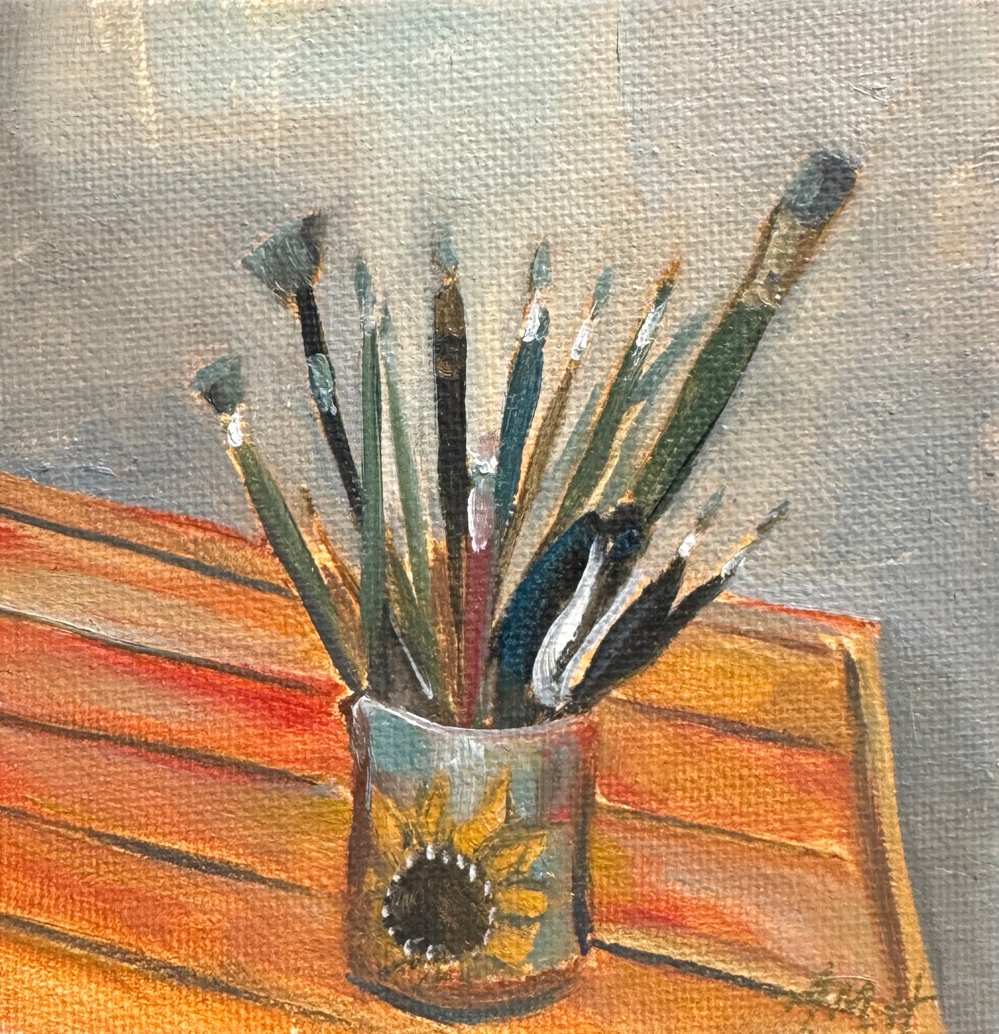 ORIGINAL Painter's Study 4x4 in