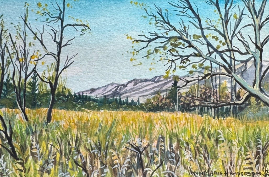 ORIGINAL Alaska Gouache Study 4x6 in