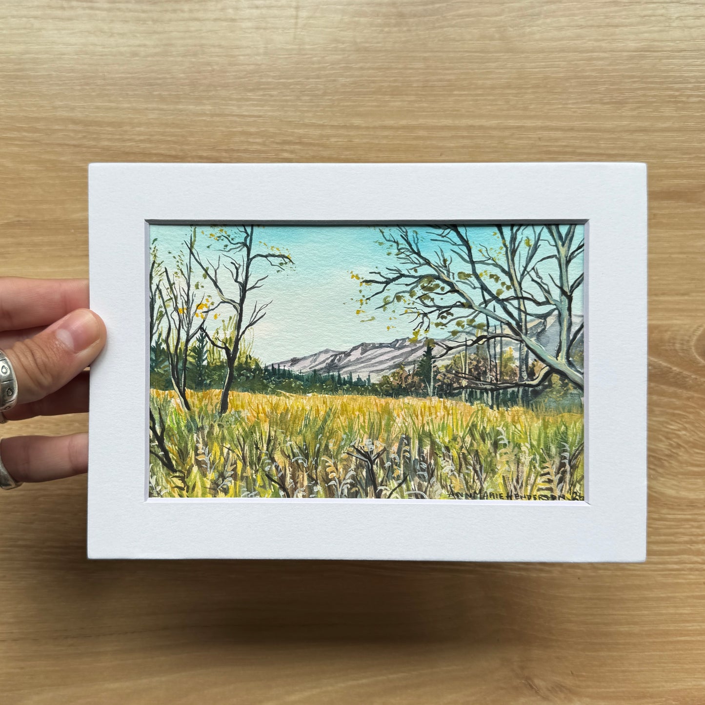 ORIGINAL Alaska Gouache Study 4x6 in