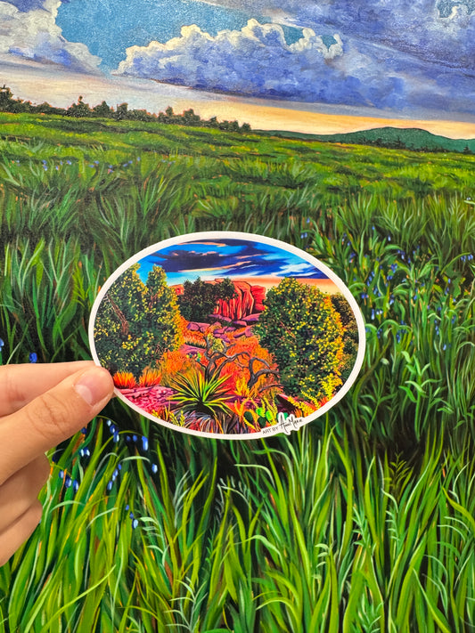 Western Landscape Sticker