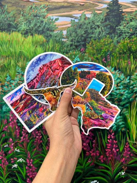 Texas Stickers - Pack of 5