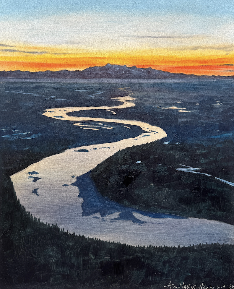 ORIGINAL (Framed) "Follow the River" 8x10 in