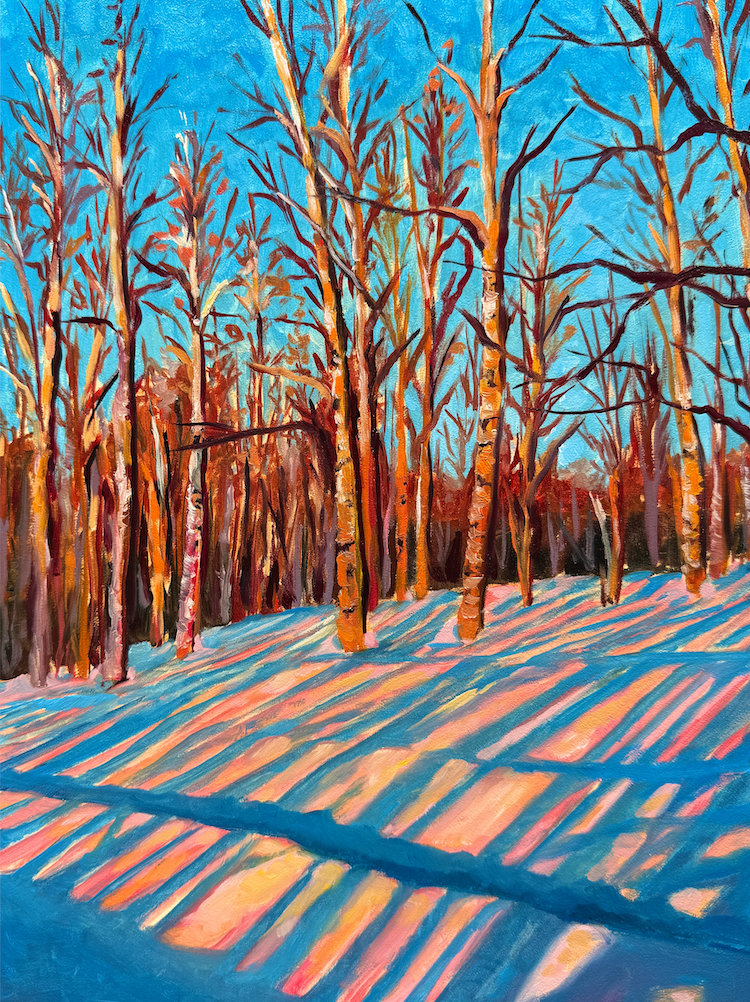"Snow in Stripes" Print