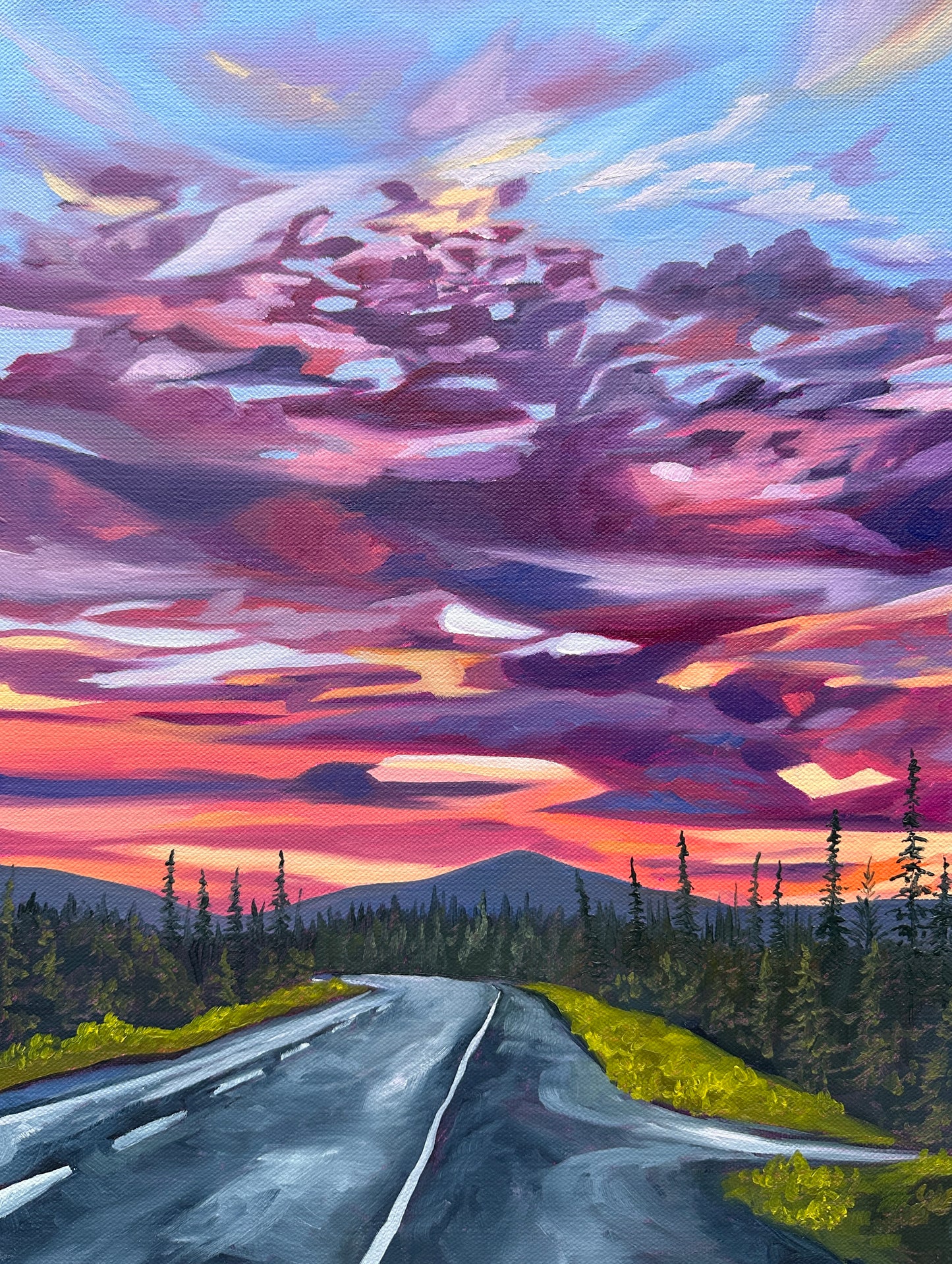 ORIGINAL "North to Nenana" 12x16 in